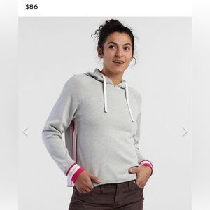 Striped Cropped hoodie